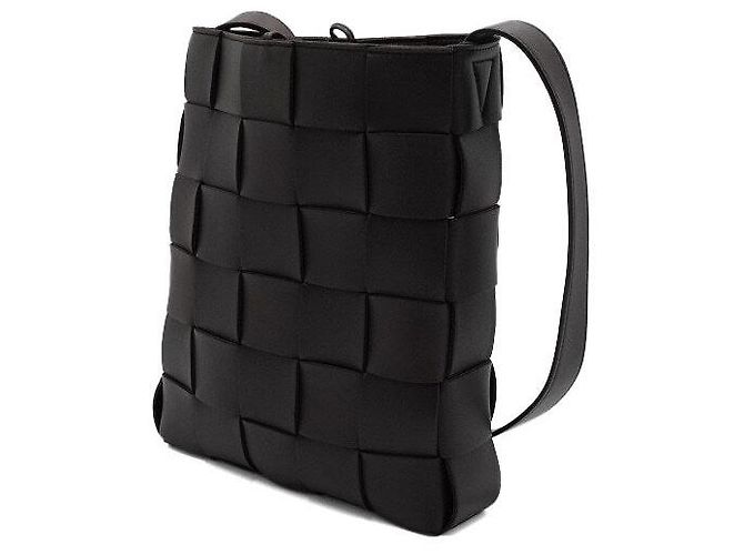 Bottega Veneta Borsa Messenger Crossbody Cassette Intrecciato marrone - vista 2