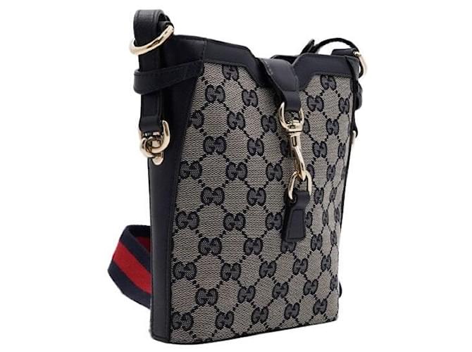 Gucci Piccola borsa a secchiello a tracolla e borsa a tracolla Nero - vista 3