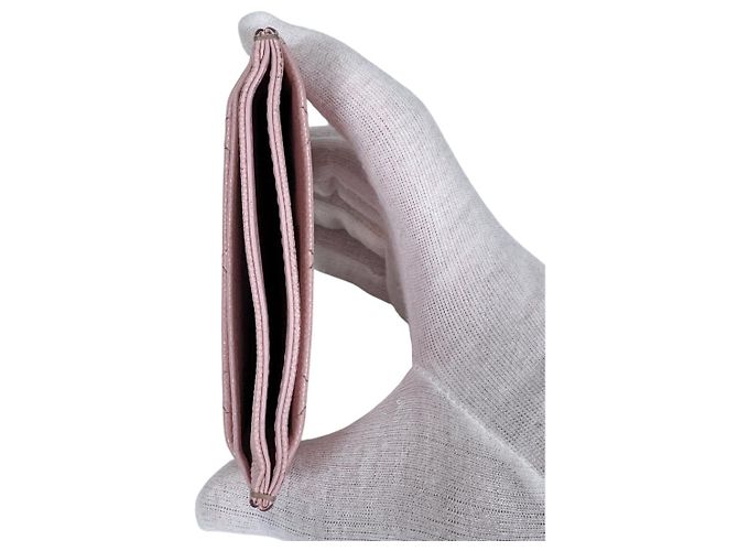 Chanel Tarjetero Classic Caviar Rosa - vista 10