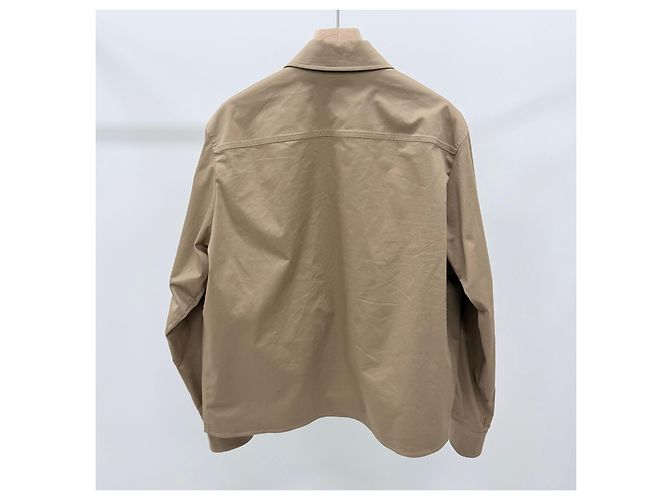 Moncler Giacca in cotone gabardine beige Marrone - vista 4