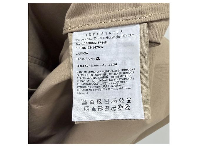 Moncler Giacca in cotone gabardine beige Marrone - vista 6