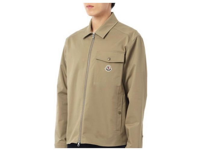 Moncler Giacca in cotone gabardine beige Marrone - vista 7