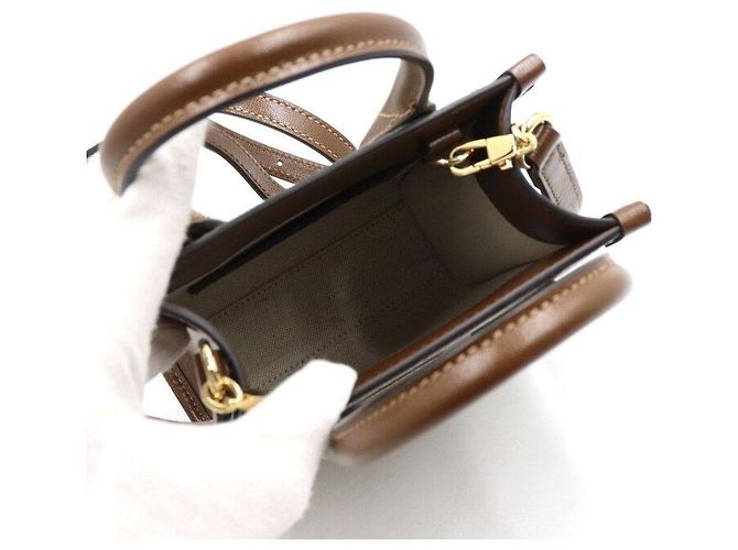 Gucci Mini borsa tote e crossbody Supreme Marrone - vista 5