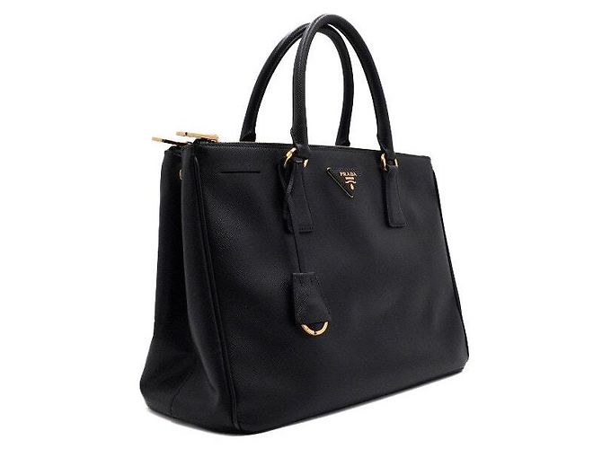 Prada Borsa Tote e Borsa a Spalla SAFFIANO LUX Black - vista 3