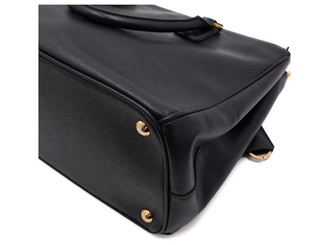 Prada Borsa Tote e Borsa a Spalla SAFFIANO LUX Black - vista 9