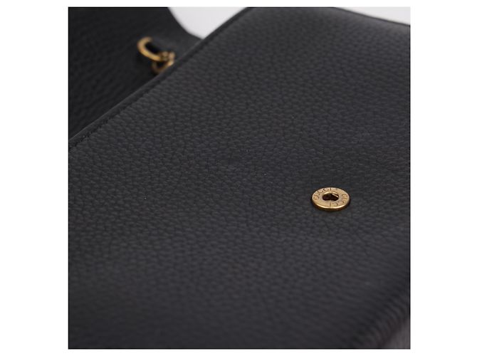 Gucci Borsa a tracolla con catena in pelle GG Marmont Nero - vista 11
