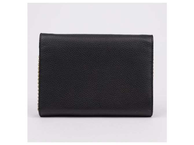 Gucci Borsa a tracolla con catena in pelle GG Marmont Nero - vista 4