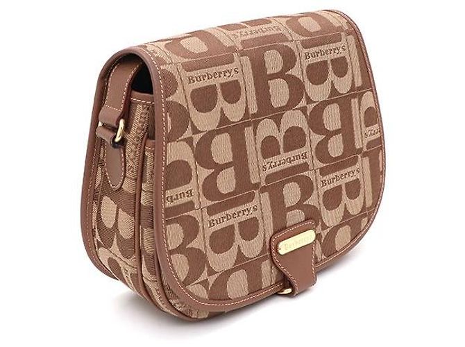 Burberry Bolsa de ombro e bolsa transversal em lona com logotipo Marrom - vista 2