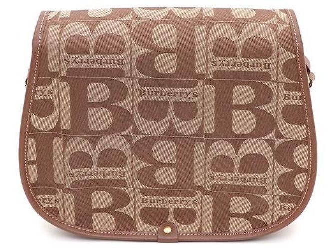 Burberry Bolsa de ombro e bolsa transversal em lona com logotipo Marrom - vista 3