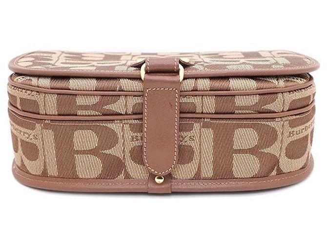 Burberry Bolsa de ombro e bolsa transversal em lona com logotipo Marrom - vista 6