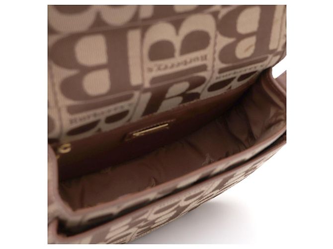 Burberry Bolsa de ombro e bolsa transversal em lona com logotipo Marrom - vista 7