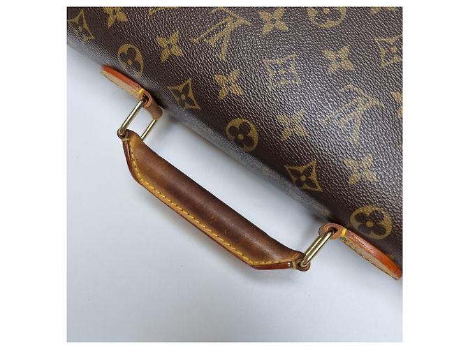 Louis Vuitton Monogram Serviette Document Bag for Unisex Brown - view 10