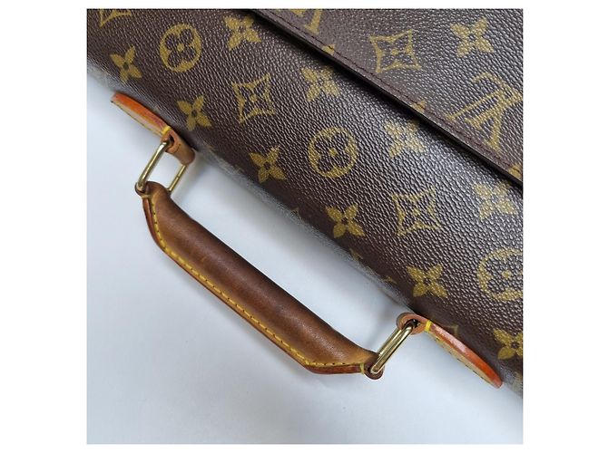 Louis Vuitton Monogram Serviette Document Bag for Unisex Brown - view 12