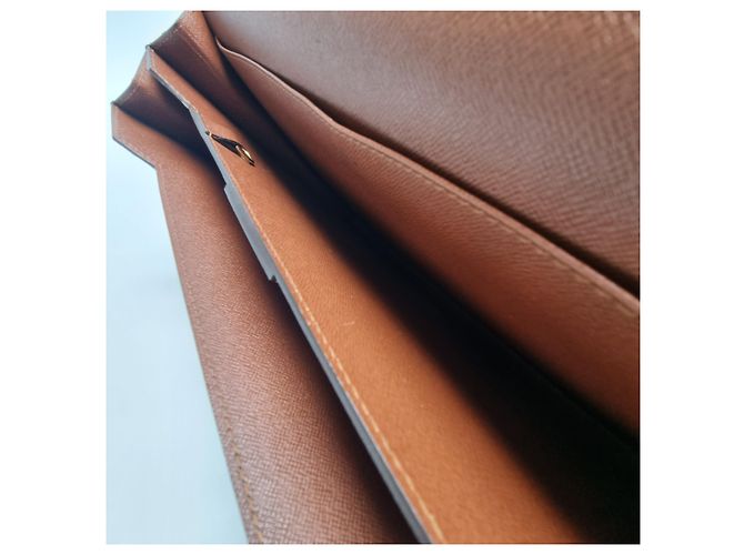 Louis Vuitton Monogram Serviette Document Bag for Unisex Brown - view 16