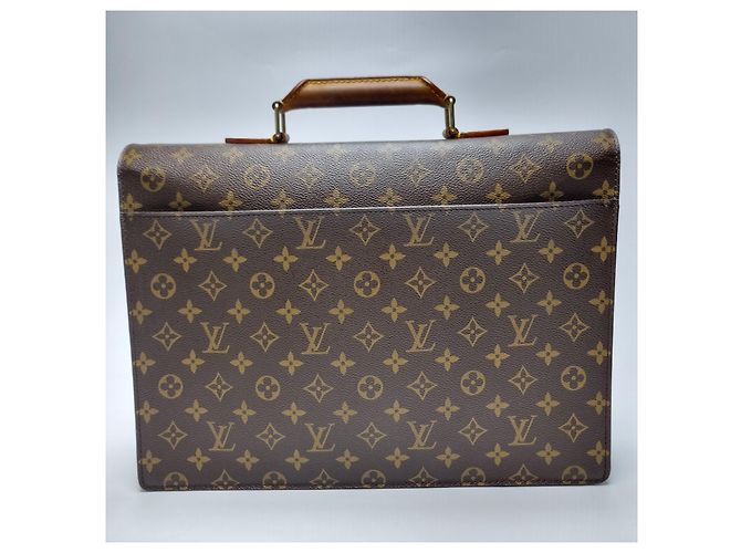 Louis Vuitton Monogram Serviette Document Bag for Unisex Brown - view 8