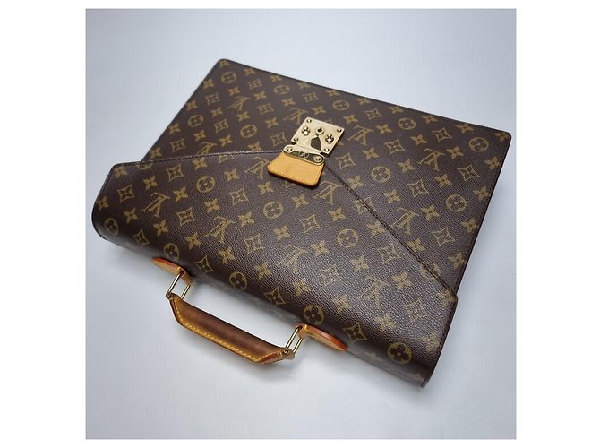 Louis Vuitton Monogram Serviette Document Bag for Unisex Brown - view 9