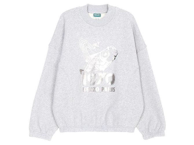 Kenzo Fleece-Sweatshirt für Kinder (Größe für Erwachsene verfügbar) Silber - Ansicht 2