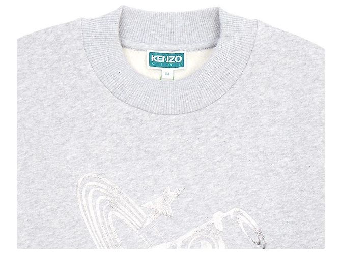 Kenzo Fleece-Sweatshirt für Kinder (Größe für Erwachsene verfügbar) Silber - Ansicht 4