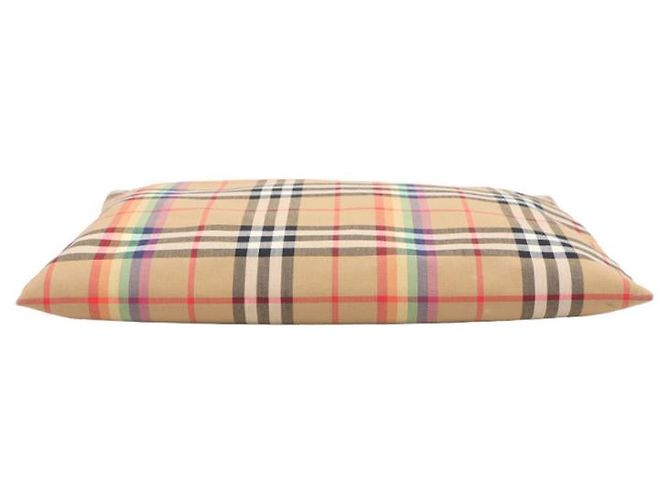 Burberry Karo-Clutch mit Lederbesatz Braun - Ansicht 13