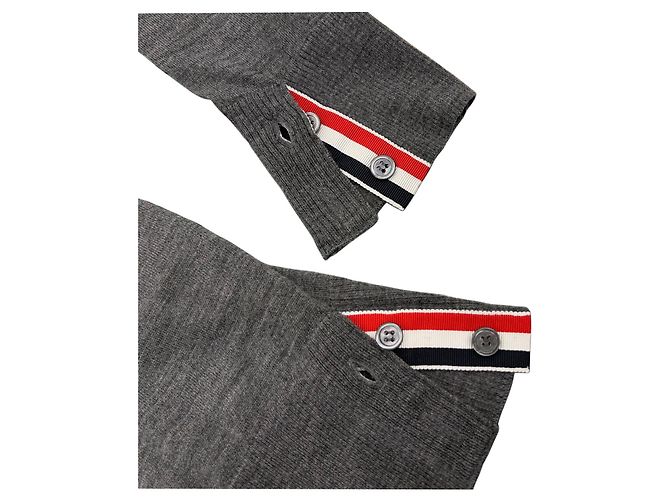 Thom Browne Pulseira de malha de lã Marrom - vista 10