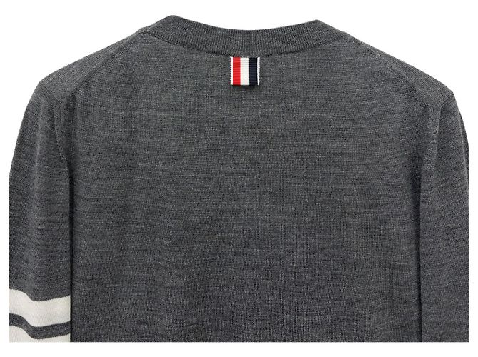 Thom Browne Pulseira de malha de lã Marrom - vista 6