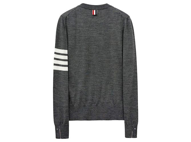 Thom Browne Pulseira de malha de lã Marrom - vista 8