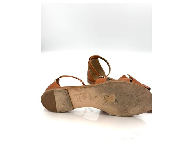 Hermès Sandali Santorini Marrone - vista 11