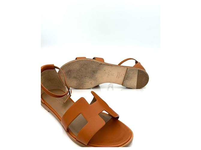Hermès Sandali Santorini Marrone - vista 12