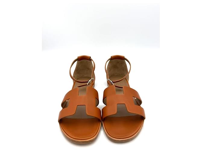 Hermès Sandali Santorini Marrone - vista 4