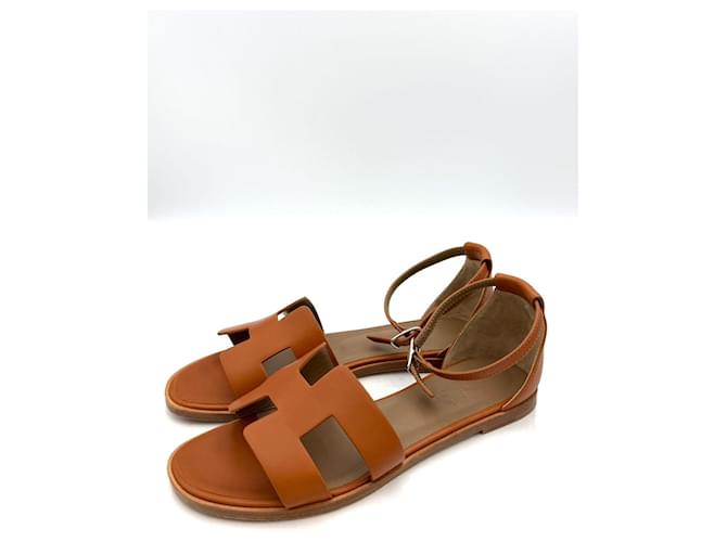 Hermès Sandali Santorini Marrone - vista 5