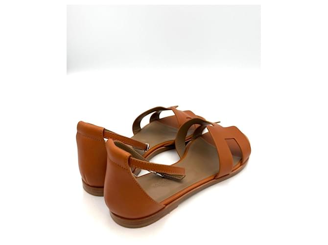 Hermès Sandali Santorini Marrone - vista 7