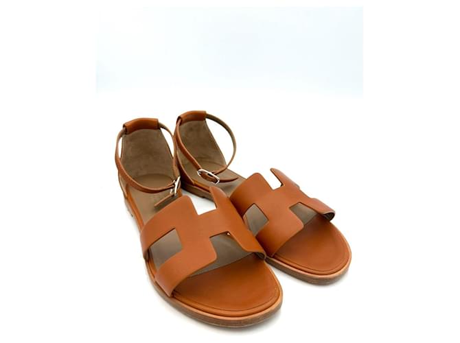 Hermès Sandali Santorini Marrone - vista 8