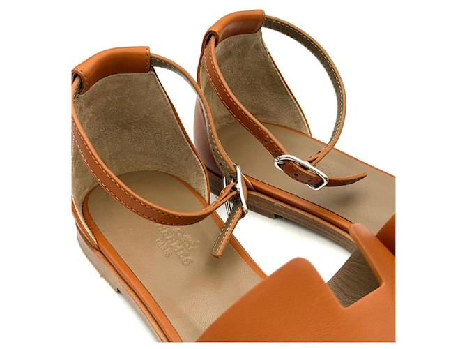 Hermès Sandali Santorini Marrone - vista 9