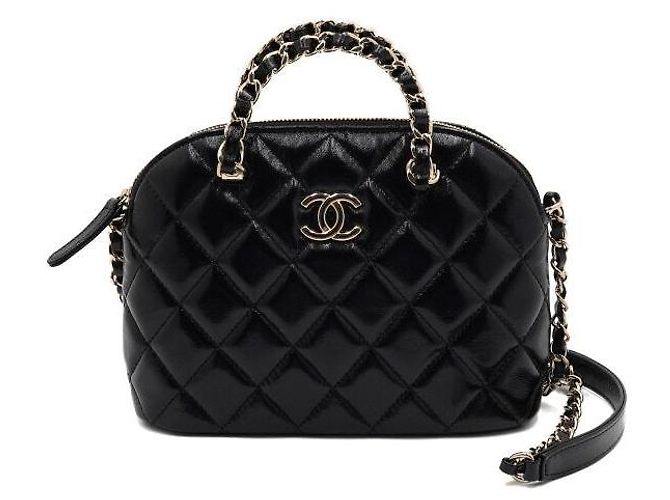 Chanel Piccola borsa tote con manico superiore e catena Nero - vista 2