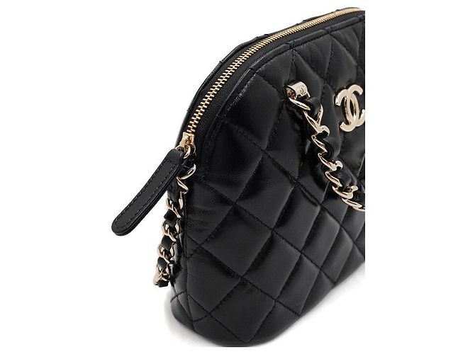 Chanel Piccola borsa tote con manico superiore e catena Nero - vista 8