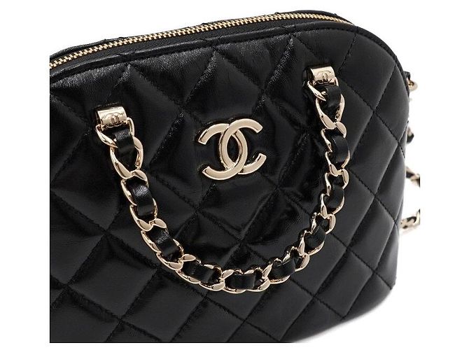 Chanel Piccola borsa tote con manico superiore e catena Nero - vista 9
