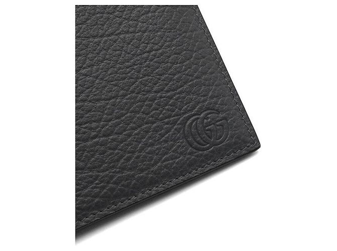 Gucci Gray Leather Double Embossed Logo Men's Wallet Brown - view 5