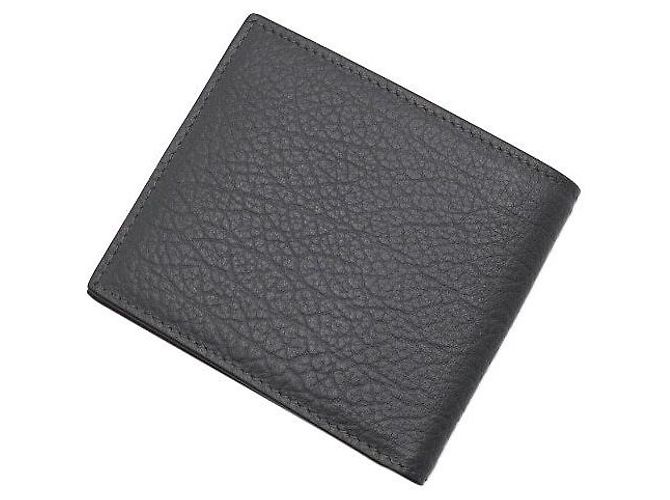 Gucci Gray Leather Double Embossed Logo Men's Wallet Brown - view 9