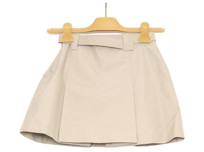 Miu Miu Minirock aus Baumwolle mit Logo - Ansicht 4