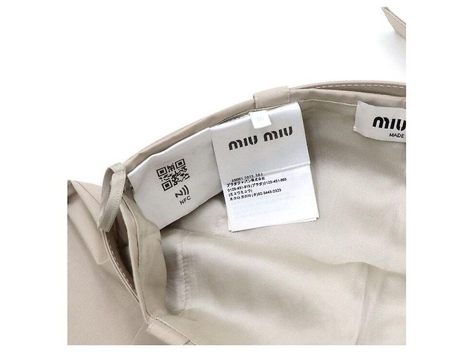 Miu Miu Minirock aus Baumwolle mit Logo - Ansicht 8