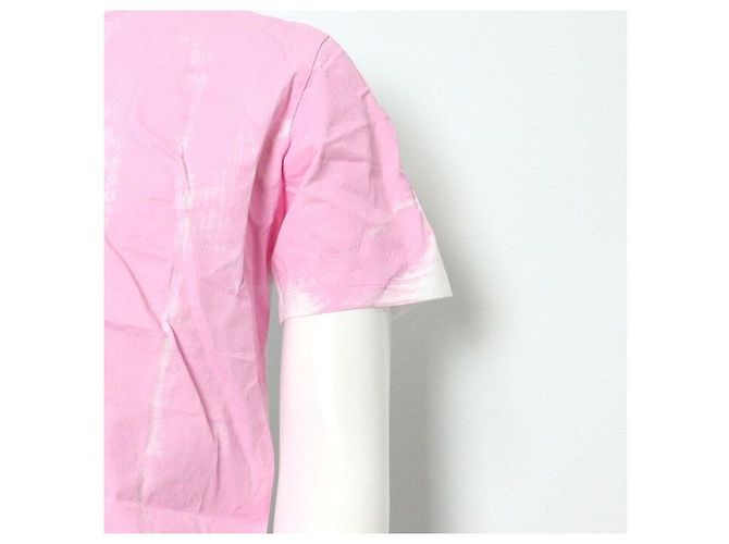 Maison Martin Margiela Color Block Baumwoll-T-Shirt Unisex Pink - Ansicht 3