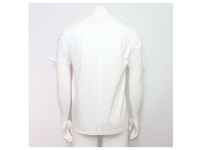 Maison Martin Margiela Color Block Baumwoll-T-Shirt Unisex Pink - Ansicht 4