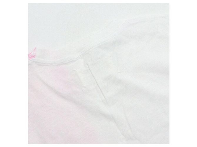 Maison Martin Margiela Color Block Baumwoll-T-Shirt Unisex Pink - Ansicht 7