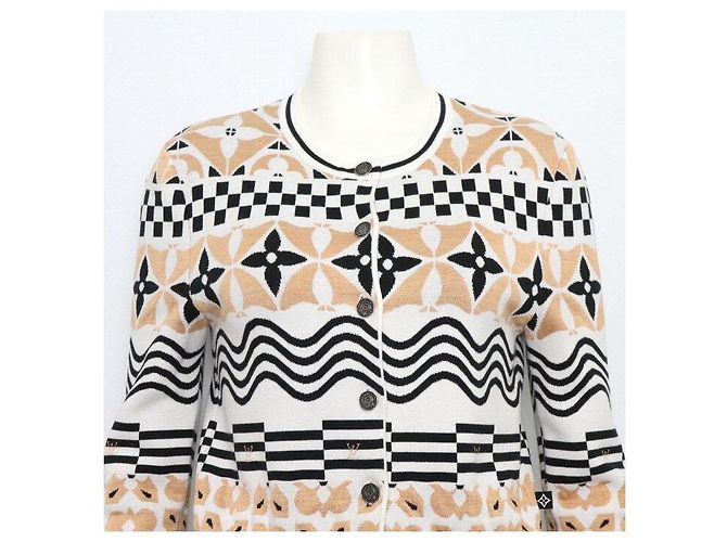 Louis Vuitton Cárdigan corto Monogram Tile para mujer Multicolor - vista 2