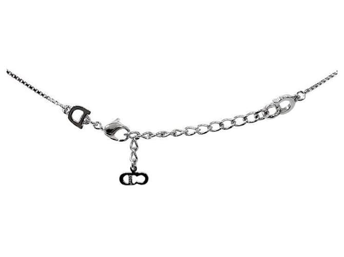 Dior Collar Blue Plate Silver Azul - vista 4