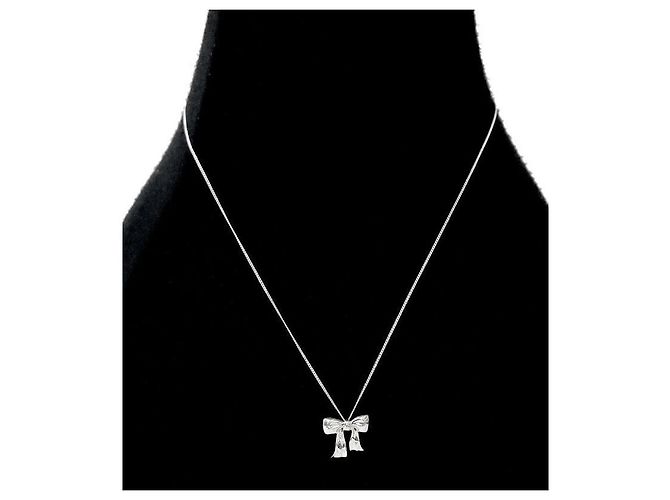 Tiffany & Co Collana in argento con nastro - vista 5