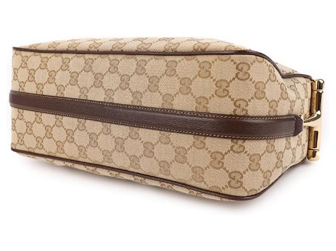 Gucci Borsa a Spalla Half Horsebit Medium Marrone - vista 6