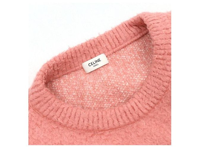Céline Artist Bazaar Flamingo Logo Unisex Strick Blau - Ansicht 5