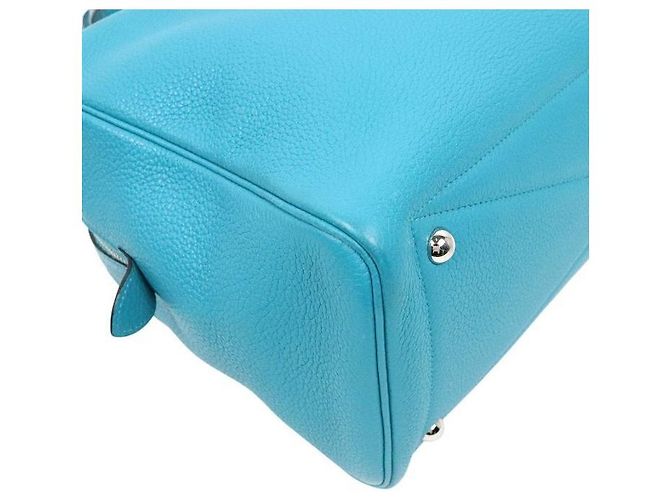 Hermès Victoria Shoulder Bag Square Stamp Blau - Ansicht 5