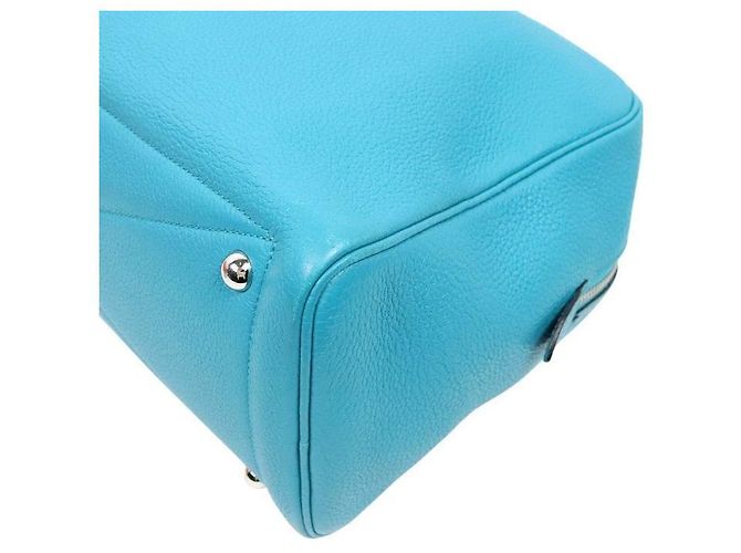Hermès Victoria Shoulder Bag Square Stamp Blau - Ansicht 6